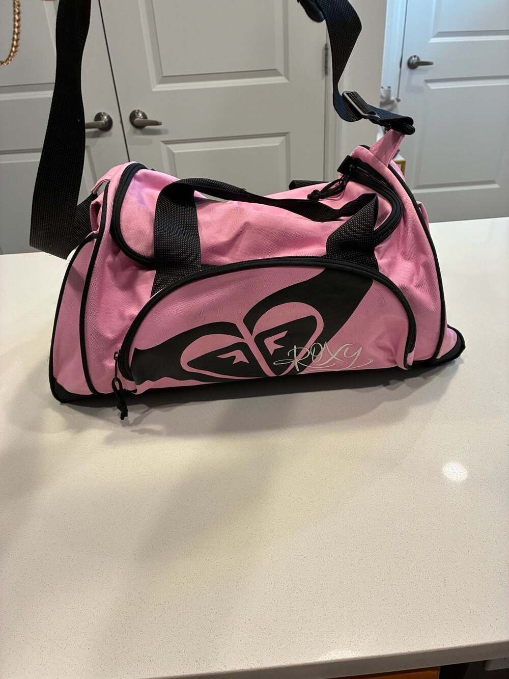 Rare Vintage Y2K Roxy Pink Duffle Bag 18 In